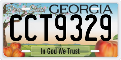 GA license plate CCT9329
