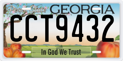 GA license plate CCT9432