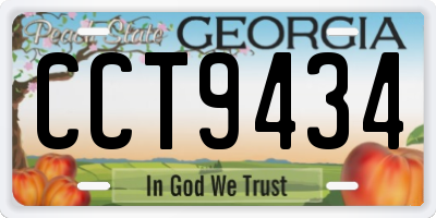 GA license plate CCT9434