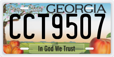 GA license plate CCT9507