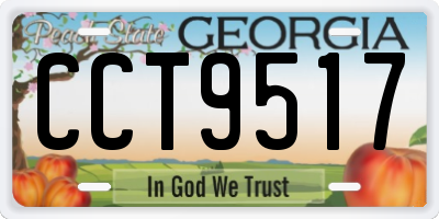 GA license plate CCT9517