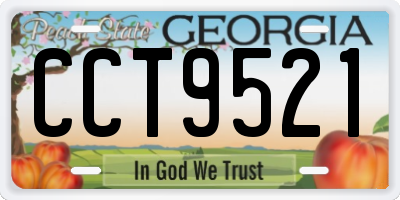 GA license plate CCT9521