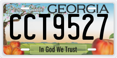 GA license plate CCT9527