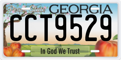 GA license plate CCT9529