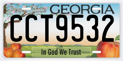 GA license plate CCT9532