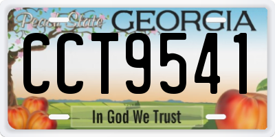 GA license plate CCT9541