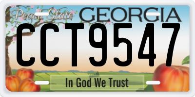 GA license plate CCT9547