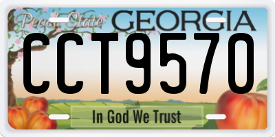 GA license plate CCT9570