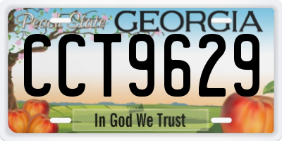 GA license plate CCT9629