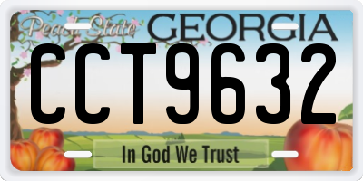 GA license plate CCT9632