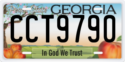 GA license plate CCT9790
