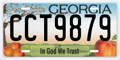 GA license plate CCT9879