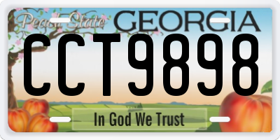 GA license plate CCT9898