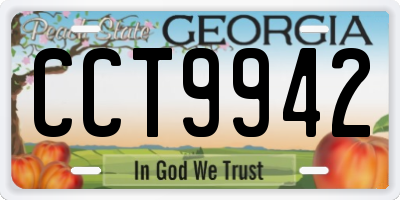 GA license plate CCT9942