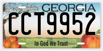 GA license plate CCT9952
