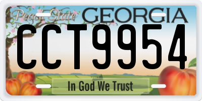 GA license plate CCT9954