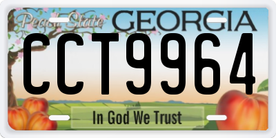GA license plate CCT9964