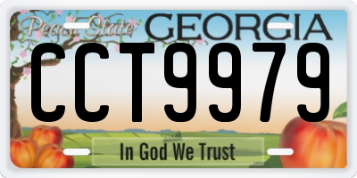 GA license plate CCT9979