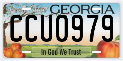 GA license plate CCU0979