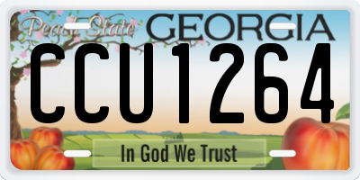 GA license plate CCU1264