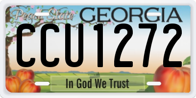 GA license plate CCU1272