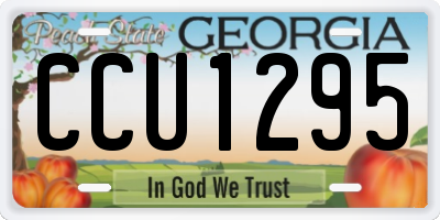 GA license plate CCU1295