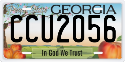 GA license plate CCU2056