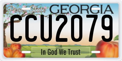 GA license plate CCU2079