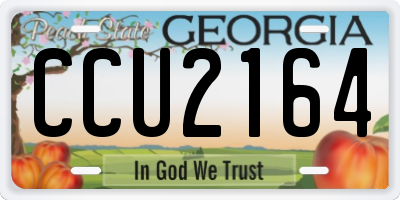 GA license plate CCU2164