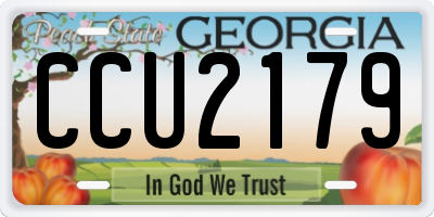 GA license plate CCU2179