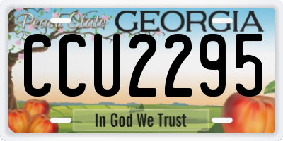GA license plate CCU2295