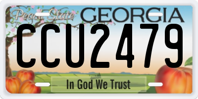 GA license plate CCU2479