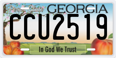 GA license plate CCU2519