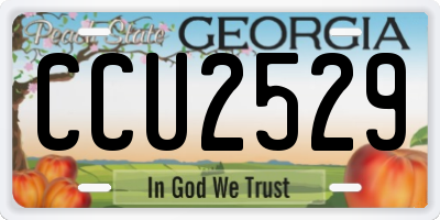 GA license plate CCU2529
