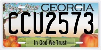 GA license plate CCU2573