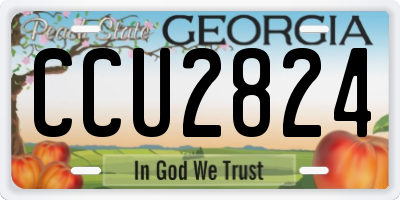 GA license plate CCU2824
