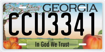 GA license plate CCU3341