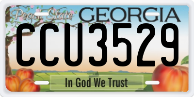 GA license plate CCU3529