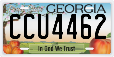 GA license plate CCU4462