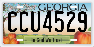 GA license plate CCU4529