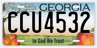 GA license plate CCU4532