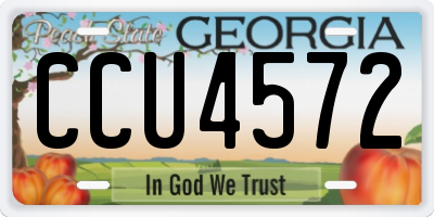 GA license plate CCU4572