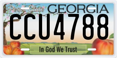 GA license plate CCU4788
