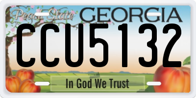 GA license plate CCU5132