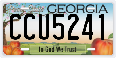 GA license plate CCU5241