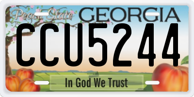 GA license plate CCU5244