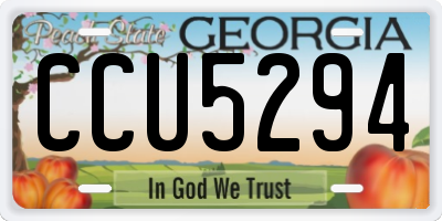 GA license plate CCU5294