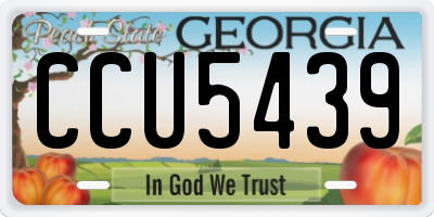 GA license plate CCU5439