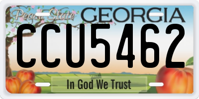 GA license plate CCU5462