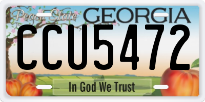 GA license plate CCU5472